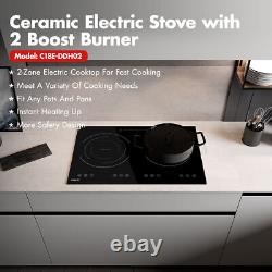 Induction Cooktop, thermomate Built-in Radiant Electric Stove Top, 9 Power Levels