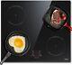Induction Hob, 4 Zones Built-in Electric Hob 60cm Induction Cooker 6400w Touch C