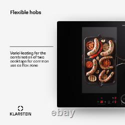 Induction Hob 77cm Hot Plate Electric Cooker 4 Zones Flex Built-In Touch Control