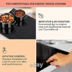 Induction Hob 80 cm 5 Ring Electric Built In Range Cooker Glass Ceramic Touch