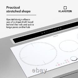 Induction Hob 80 cm Hot Plate Electric Cooker 3 Zones Built-In Touch Control