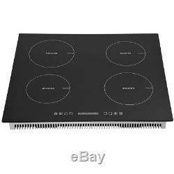 Induction Hob Cooker 4 Zones Touch Control 13 AMP Plug Fitted Eco Boost 8000W