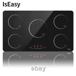 Induction Hob Cooktop 90cm Built-in 5 Zones Timer Function Touch Control 8600W