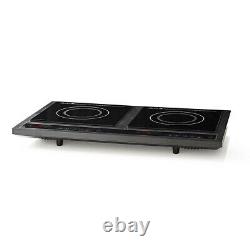 Induction Hob Double Portable Electric Twin Digital Hot Plate Ceramic 3400w