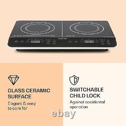 Induction Hob Electric Hot Plate Table Top Cooker Kitchen 3500 W 2 Cooking Areas