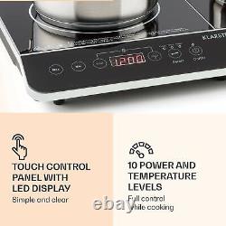 Induction Hob Electric Hot Plate Table Top Cooker Kitchen 3500 W 2 Cooking Areas