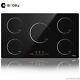 Induction Hob In Black 90cm Built-in 5 Zone Touch Control With Timer Child Lock