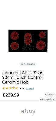 Innocenti ART29226 Touch Control Ceramic Hob. Wrong Size For My Kitchen