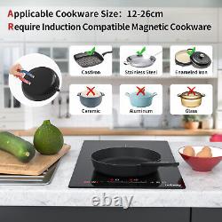 IsEasy 2800W Electric Induction Hob Touch Two Zones Cooker Hot Plate Hobs Stove