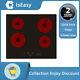 Iseasy 60cm Electric Ceramic Hob Touch Control 4 Zones Built-in Touch Control