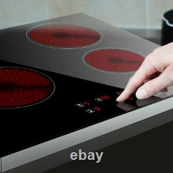 IsEasy 60cm Electric Ceramic Hob Touch Control 4 Zones Built-in Touch Control