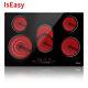 Iseasy 77cm Induction Hob, 5zone, Electric, Built-in, Touch Control, Child Lock, Timer