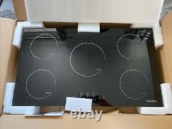 IsEasy 90cm Built-in Black Induction Hob Touch Control 5 Zone & Timer Child Lock