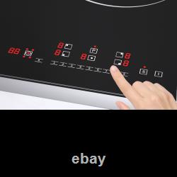 IsEasy 90cm Induction Hob 5 Zone, Electric, Built-in, Touch Control, Locking, Timer