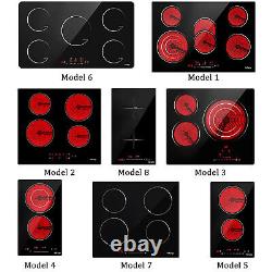IsEasy Electric Ceramic/Induction Hob, Built-in Frameless Touch Child Lock Timer