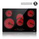 Iseasy Embedded Electric Ceramic Hob Five-zone Touch Control With Child Lock Uk