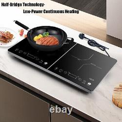 KPUY 2800W Double Electric induction Hob 2 Zone Touch Control Dual Hot Plate