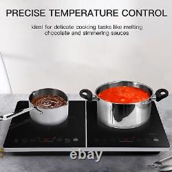 KPUY 2800W Double Electric induction Hob 2 Zone Touch Control Dual Hot Plate