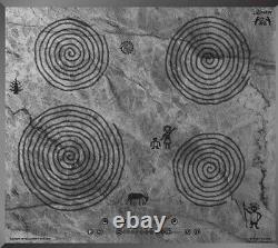 Kaiser Cave Painting 59cm Ceramic Hob 4 Burner QuickHeat Grey Glass Cooktop