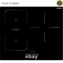 Karinear 60cm 3 Zone Induction Hob Built-in Slider Control Flexible Zone Booster