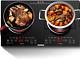 Karinear Double Ceramic Hob, Plug In 2 Zone Electric Ceramic Hob With Led 4-hour