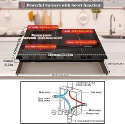 Karinear Induction Hob, Upgraded 4 Zones Electric Hob 60 cm with Boost Function