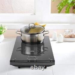 Klarstein Slim Induction Hob 2 Hot plates 2900W Black Kitchen Cooking Top