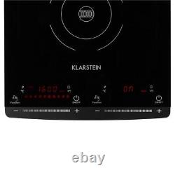 Klarstein Slim Induction Hob 2 Hot plates 2900W Black Kitchen Cooking Top