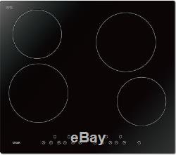 LOGIK LCHOBTC16 4 Zone Electric Ceramic Hob With Touch Controls Black