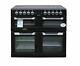 Leisure Electric Range Cooker 100cm Cs100c510k Ceramic Hob 3 Ovens Black #2185