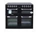 Leisure Electric Range Cooker 100cm Cs100c510k Ceramic Hob 3 Ovens Black #2185
