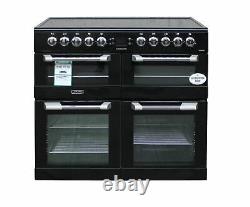 Leisure Electric Range Cooker 100cm CS100C510K Ceramic Hob 3 Ovens Black #2185