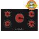 Lifetime Warranty Touch Control 5 Zone Electric Cook Ceramic Hob Black 8600w