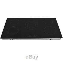Lifetime Warranty Touch Control 5 Zone Electric Cook Ceramic Hob Black 8600W