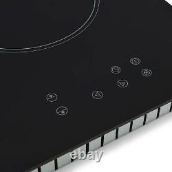 Montpellier CER31NT Black 30cm 2 Zone Domino Touch Control Electric Ceramic Hob