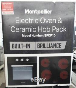 Montpellier SFCP10 Electric Oven And Ceramic Hob Pack