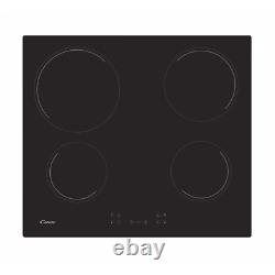 NEW Candy CH64CCB 59cm 4 Burners Ceramic Hob Touch Control Black