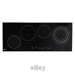 NJ CH-90 Built-in Electric Ceramic Hob 4 Cooking Glass Zones Touch Control 6400W