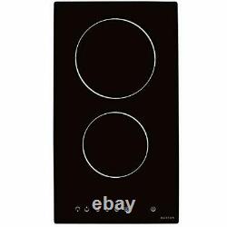NOXTON 2 Zone Ceramic Electric Hob Cooker, Built-in 30cm Glass Hot Plate Cooktop