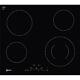 Neff T16fd56x0 59.2cm Touch Control Ceramic Hob With Bevelled Front Edge