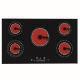 New Built In 90cm 5 Zone Frameless Touch Control Electric Ceramic Hob 8.6kw