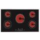 New Built In 90cm 5 Zone Frameless Touch Control Electric Ceramic Hob 8.6kw