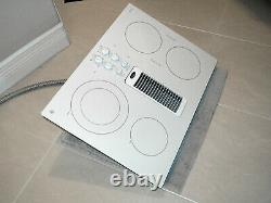 New Ge Profile Model Pp9830tj1ww 30 Electric Downdraft Cooktop White Nice