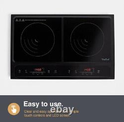New Twin Vonshef Induction smart Hob Double Electric Digital Hot Plate, Xmas