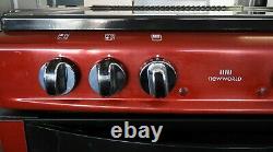 New World NW601EDO 60cm Double Oven Electric Cooker Ceramic Hob Metallic Red