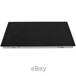 Panana 5 Zone 90cm Touch Control Electric Cooking Ceramic Hob Black Table Top UK