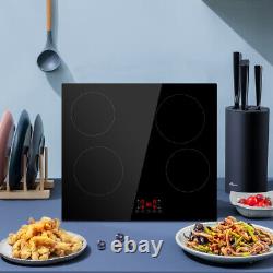 Plug-in Induction Hob 59cm Electric Cooktop 4 Cooking Rings Cooker Safety Lock