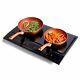 Portable Double Induction Hob Vonshef Digital Twin Electric Cooktop 2800w
