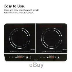 Portable Electric 2 Double Ring Digital Table Top Ceramic Induction Hob Cooker