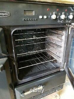 Rangemaster 110 Electric Range Fan Assisted Black Oven And Grill Ceramic Hob
